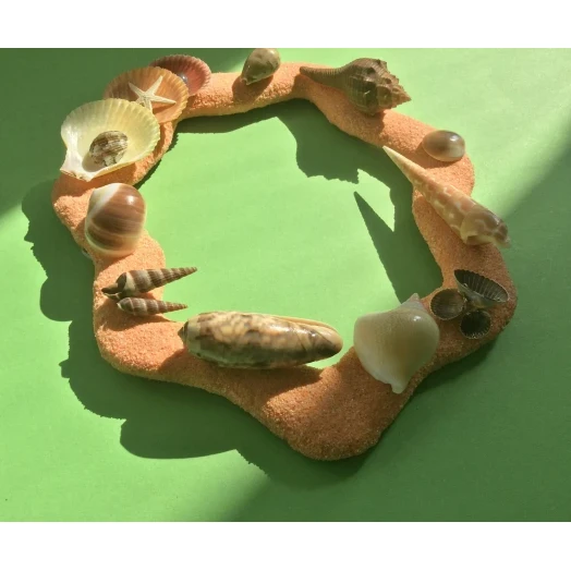 Sea Picture / Frame, Orange, Sandy, Wavy # 25 Sea Picture / Frame, Orange, Sandy, Wavy # 25