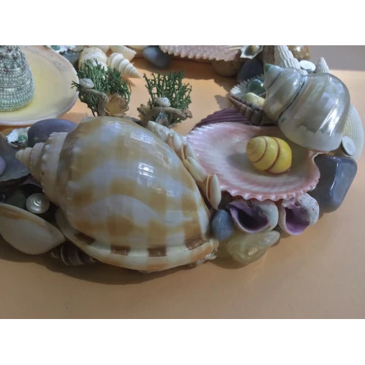 Sea Picture / Frame, Colorful, Round # 13