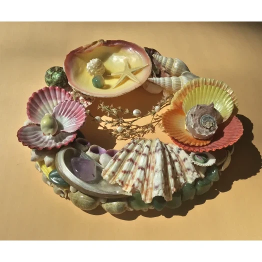 Sea Picture / Frame, Colorful, Round # 7