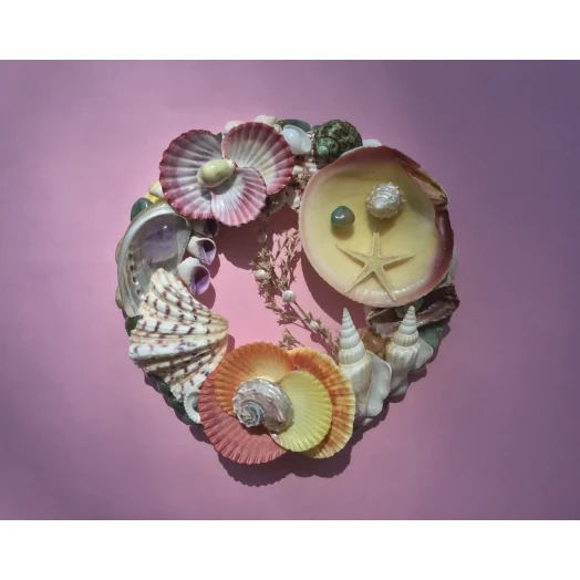 Sea Picture / Frame, Colorful, Round # 7
