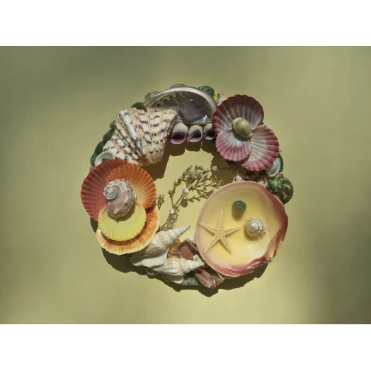 Sea Picture / Frame, Colorful, Round # 7