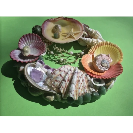 Sea Picture / Frame, Colorful, Round # 7