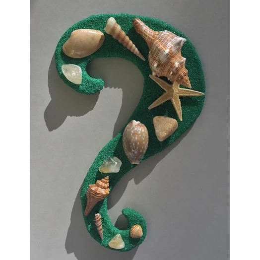 Sea Picture / Frame, Green & Yellow Sandy Serpentine Wave # 46 Sea Picture / Frame, Green & Yellow Sandy Serpentine Wave # 46