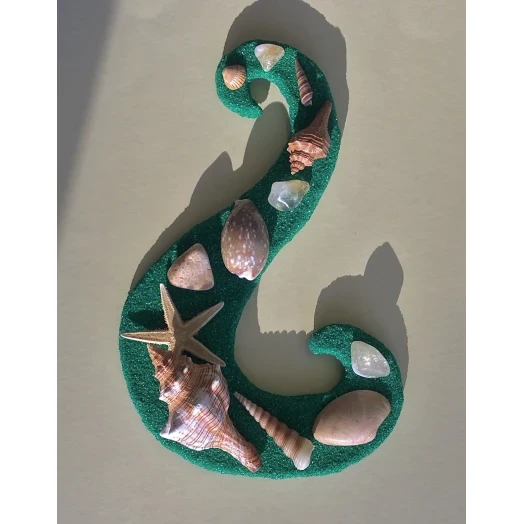 Sea Picture / Frame, Green & Yellow Sandy Serpentine Wave # 46 Sea Picture / Frame, Green & Yellow Sandy Serpentine Wave # 46