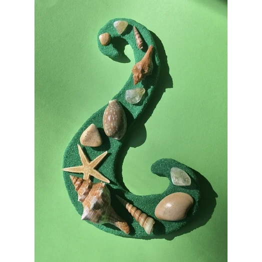 Sea Picture / Frame, Green & Yellow Sandy Serpentine Wave # 46 Sea Picture / Frame, Green & Yellow Sandy Serpentine Wave # 46