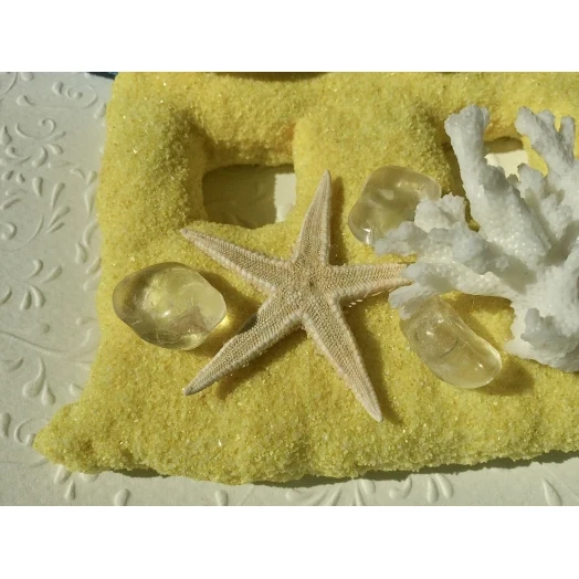 Sea Picture / Frame, Yellow & Blue House # 44 Sea Picture / Frame, Yellow & Blue House # 44